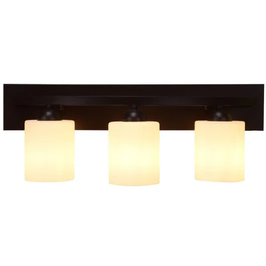 3 Light Glass Wall Sconce Lamp Shade Cover Fixture Light