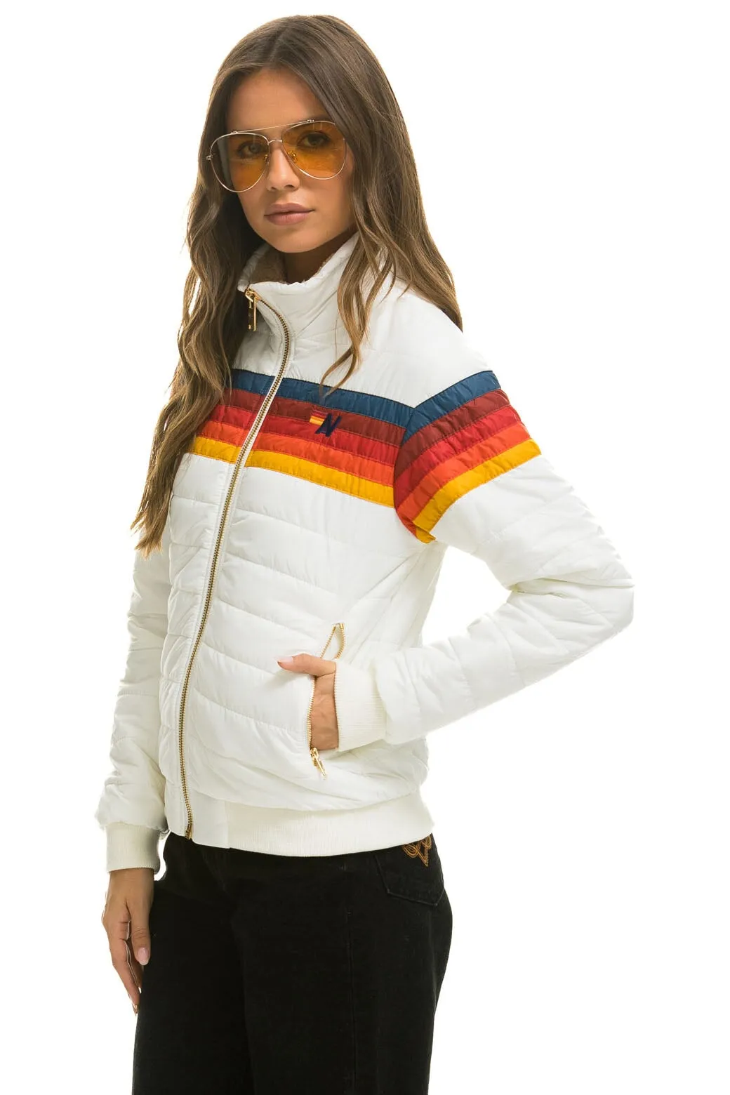 5 STRIPE JACKET - WHITE