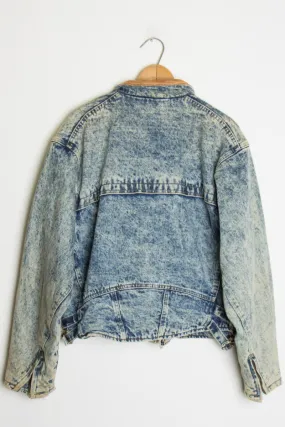 80s Rocker Acid Washed Jacket