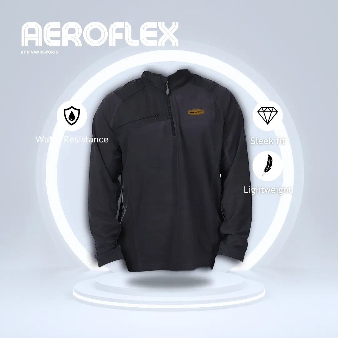 AeroFlex Quarter-Zip Jacket  Lightweight Activewear by DINAMIKSPORTS