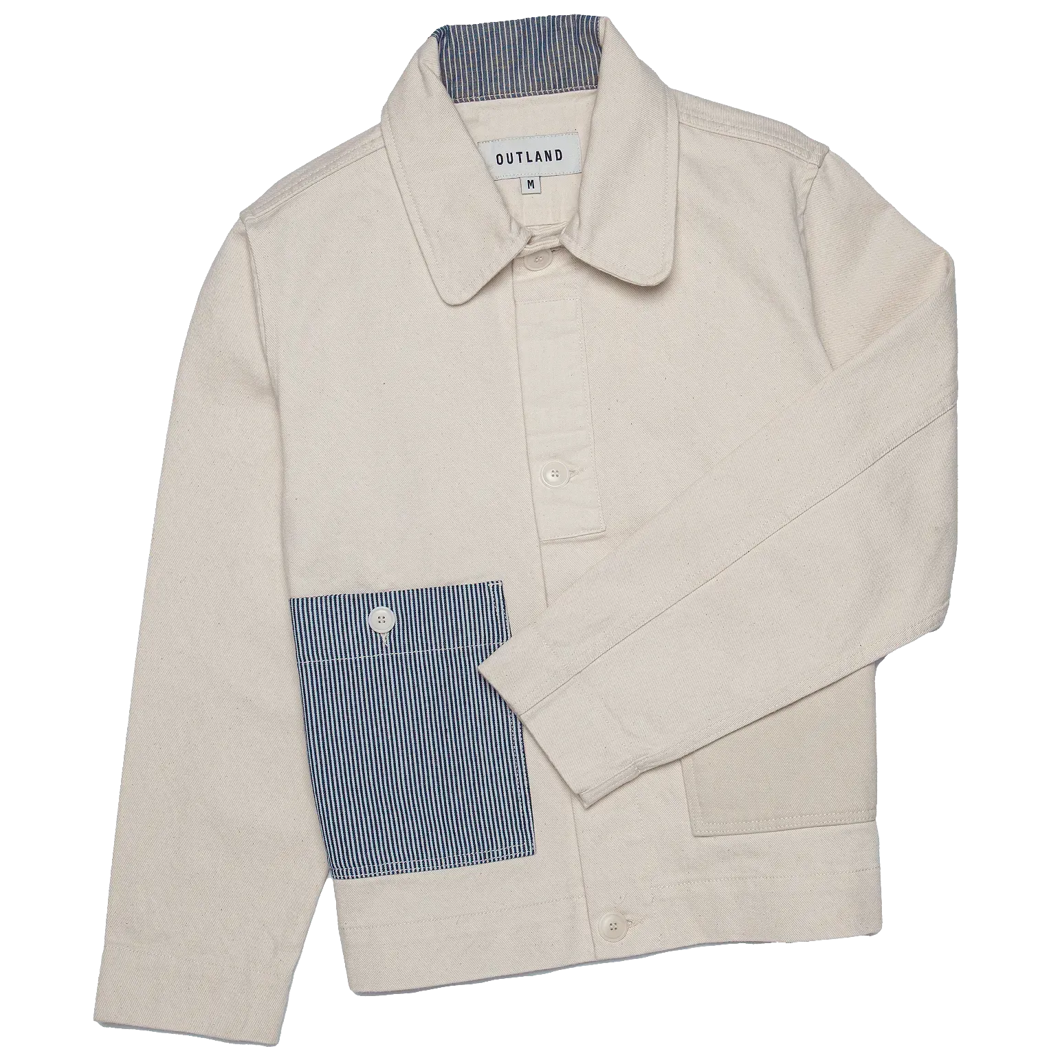 Aubrac Patchwork Chore Jacket - Off White