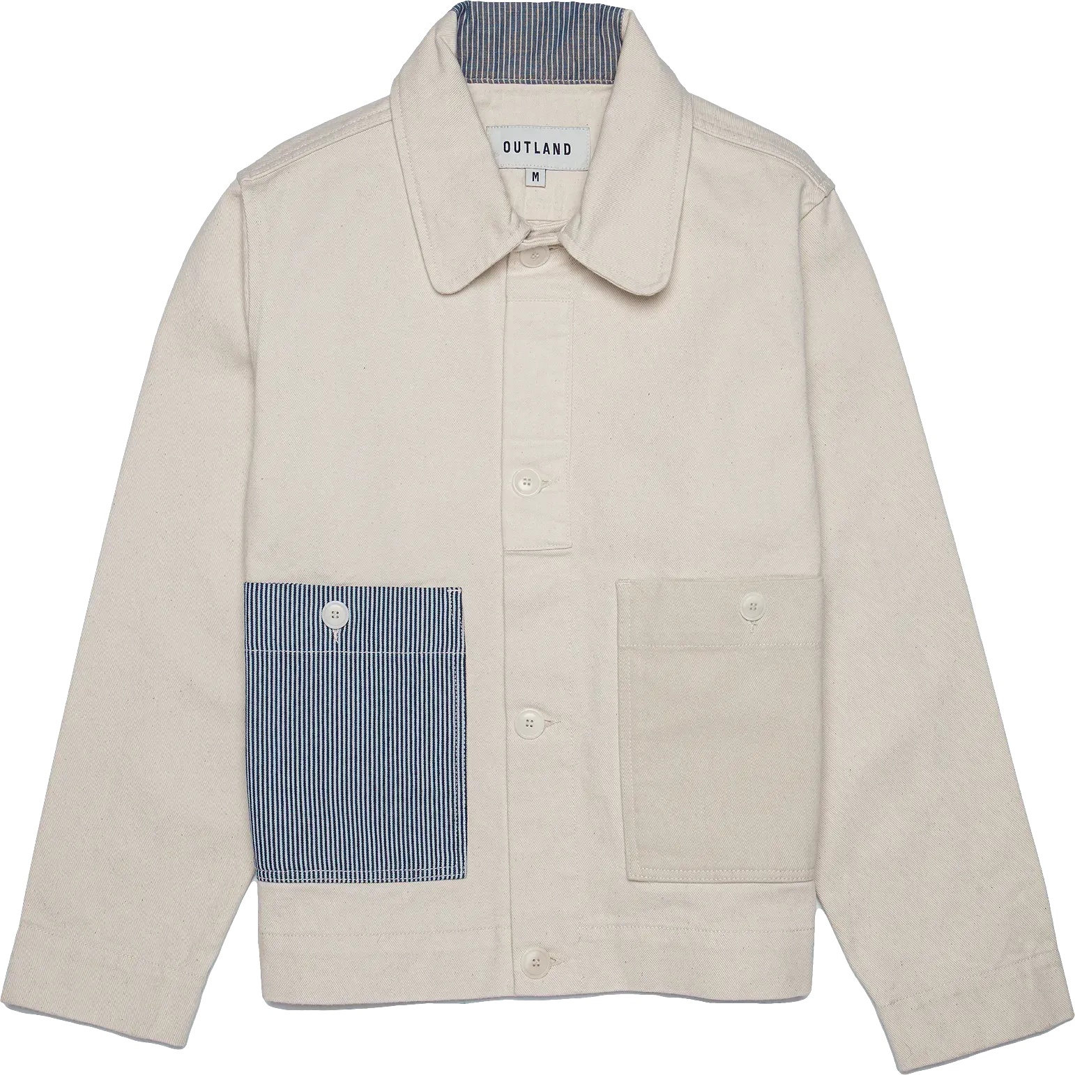 Aubrac Patchwork Chore Jacket - Off White
