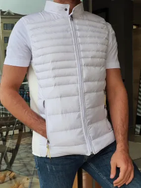 Buy White Slim Fit Puffer Jacket by GentWith | Free Worldwide Shipping