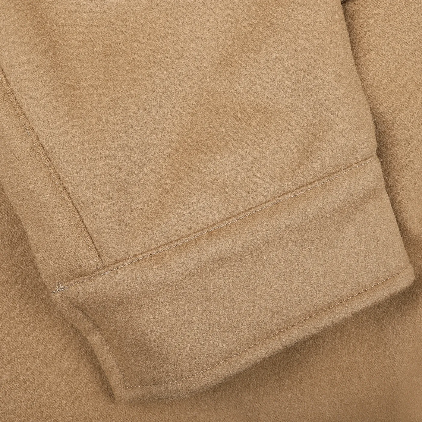 Camel Beige Loro Piana Wool Field Jacket