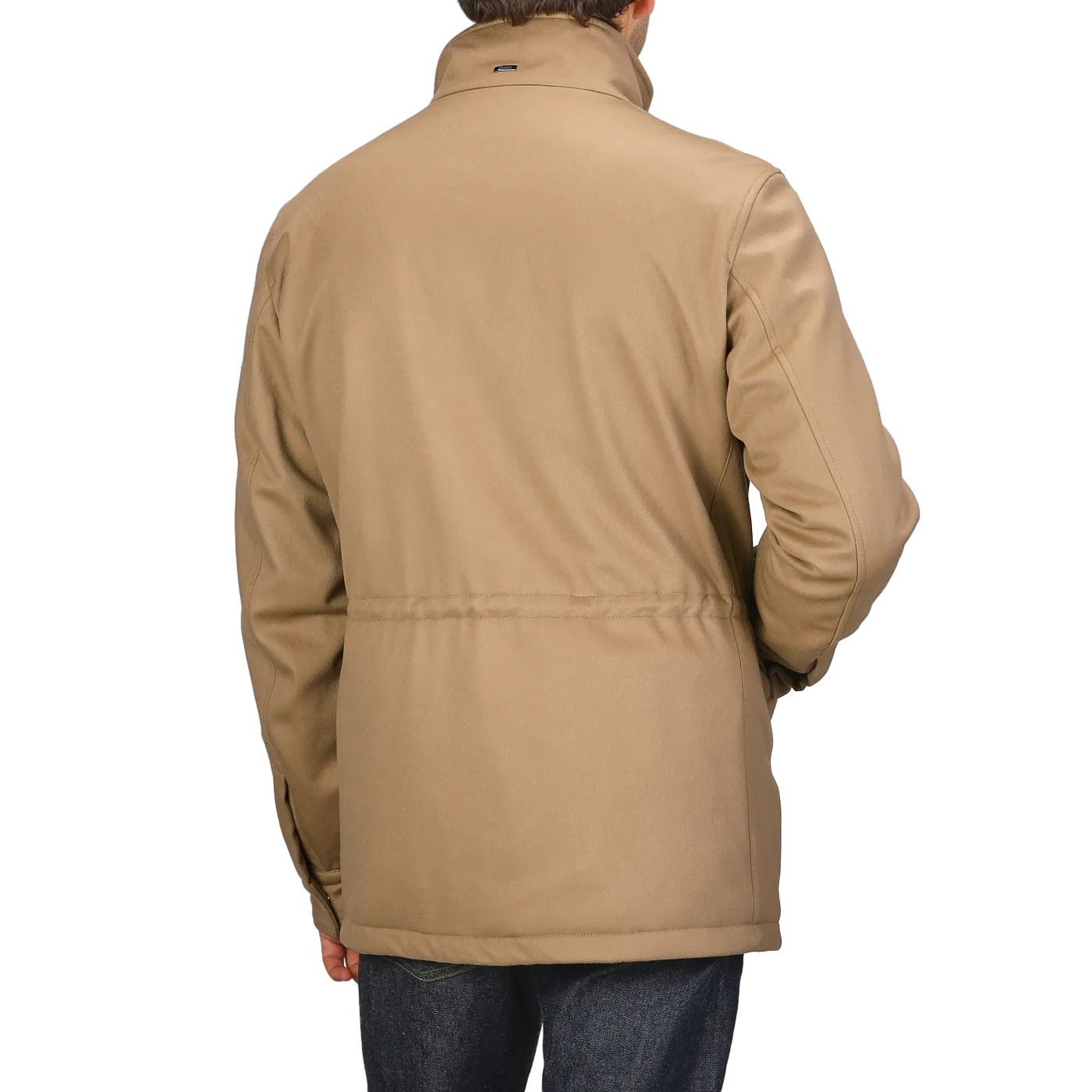 Camel Beige Loro Piana Wool Field Jacket