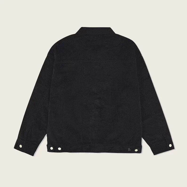 Classic Black Men's Corduroy Jacket