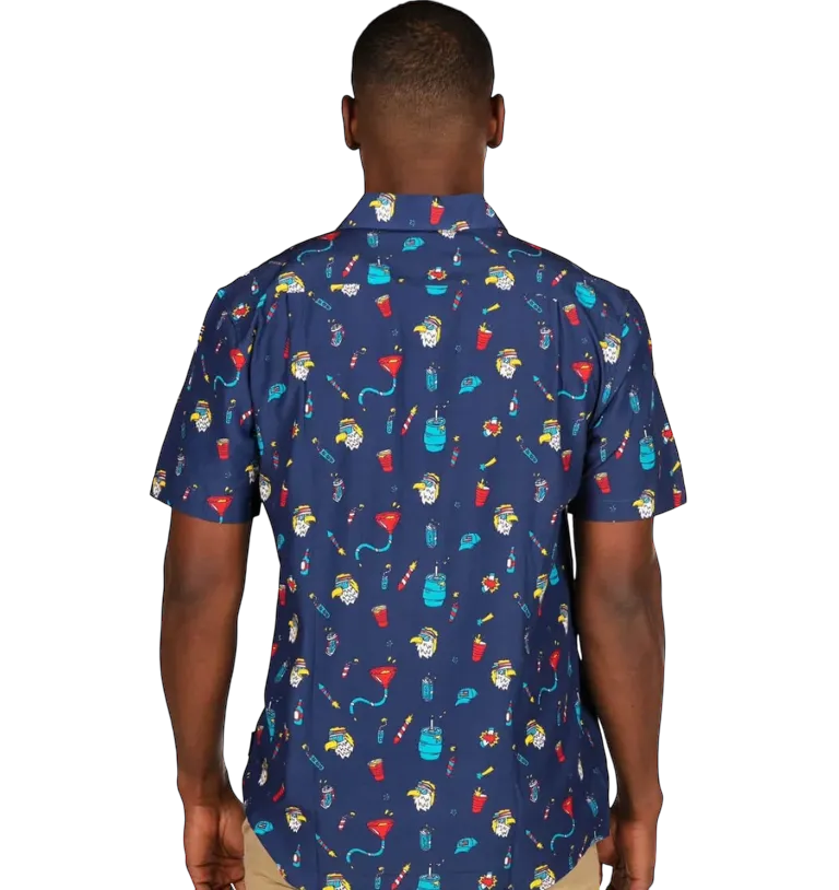 Epic Eagle Keg Party Button Down