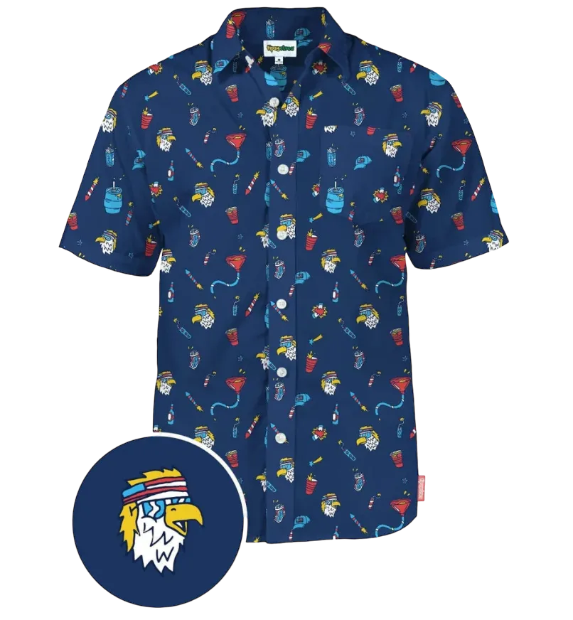 Epic Eagle Keg Party Button Down