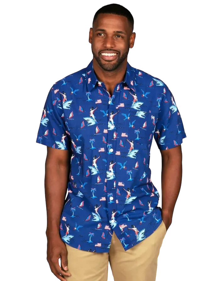 Fin Riding Founder Button Down
