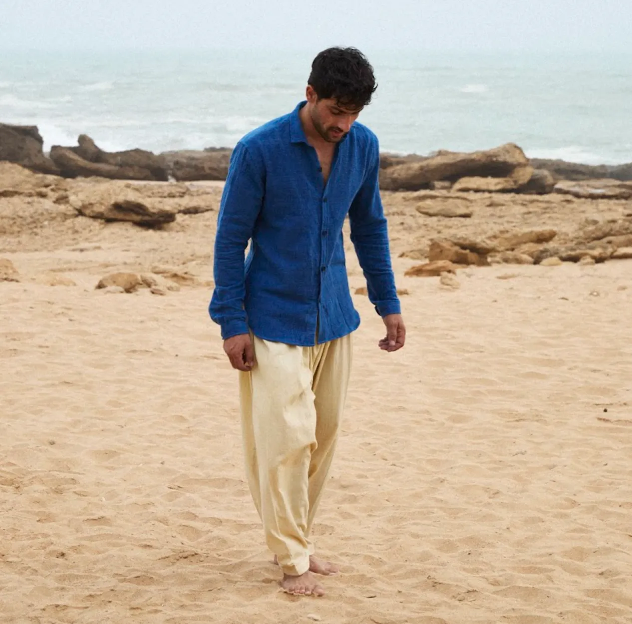Indigo Heavy Cotton Shirt