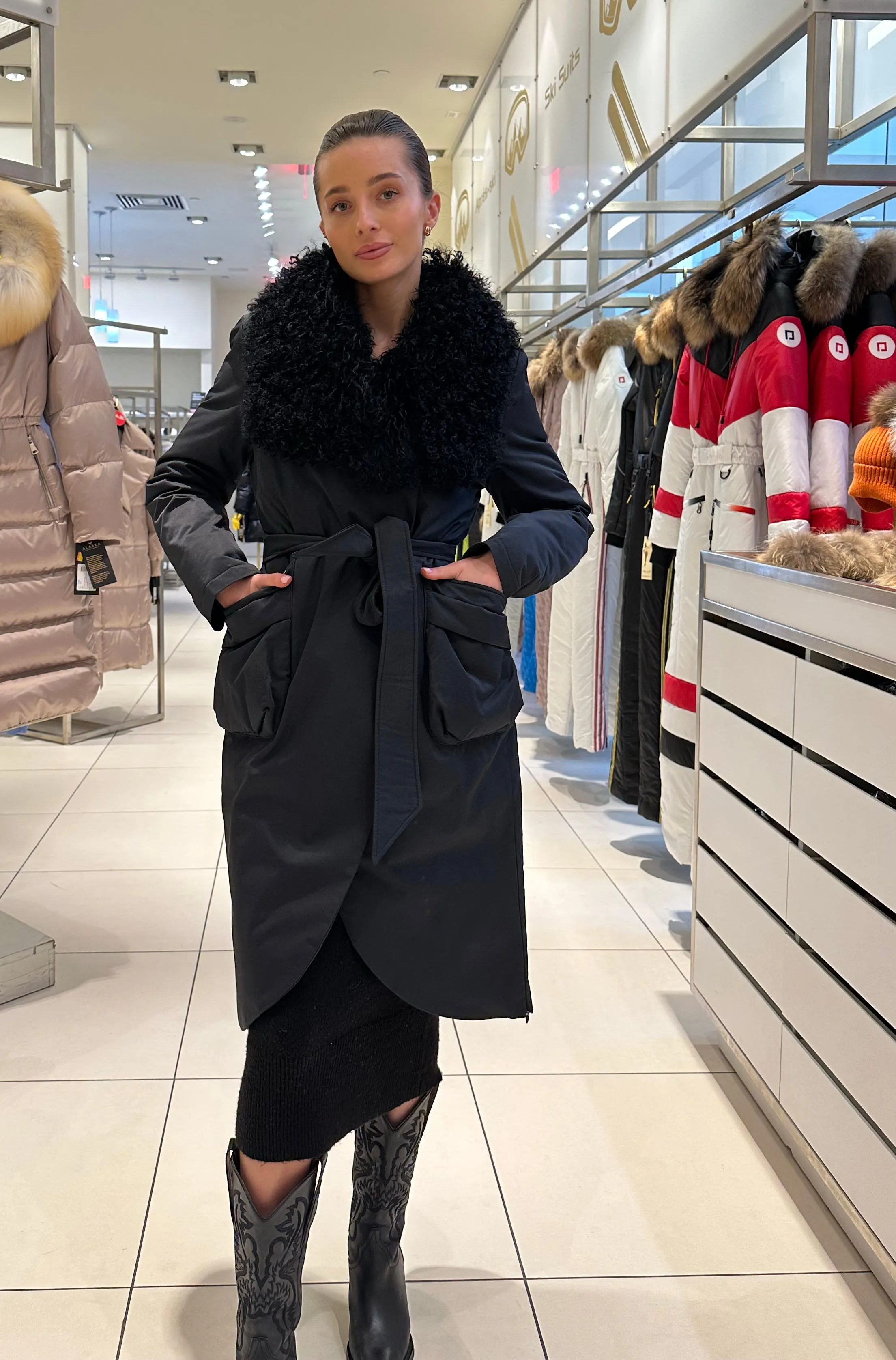 Lama Wool Down Insulated Coat