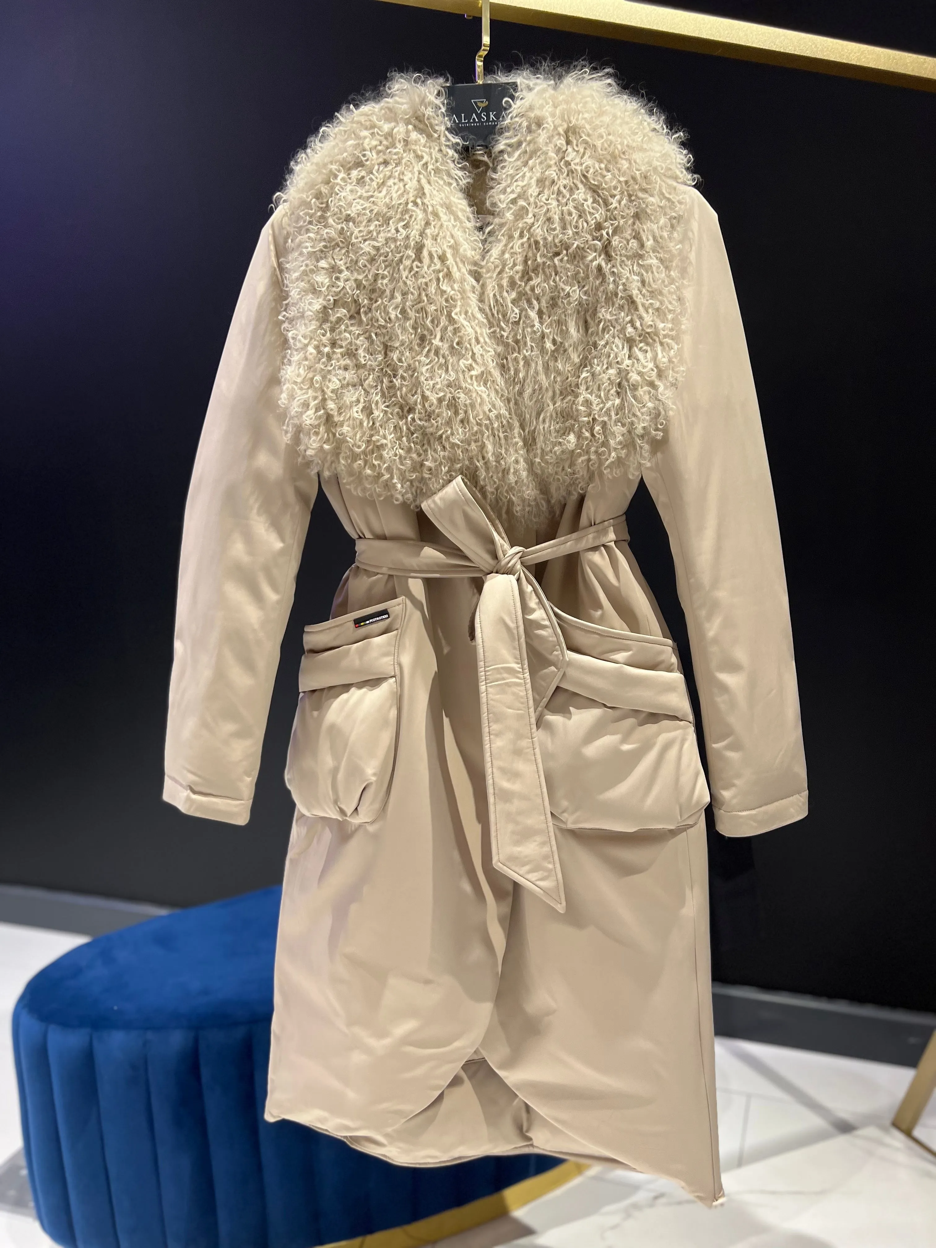 Lama Wool Down Insulated Coat