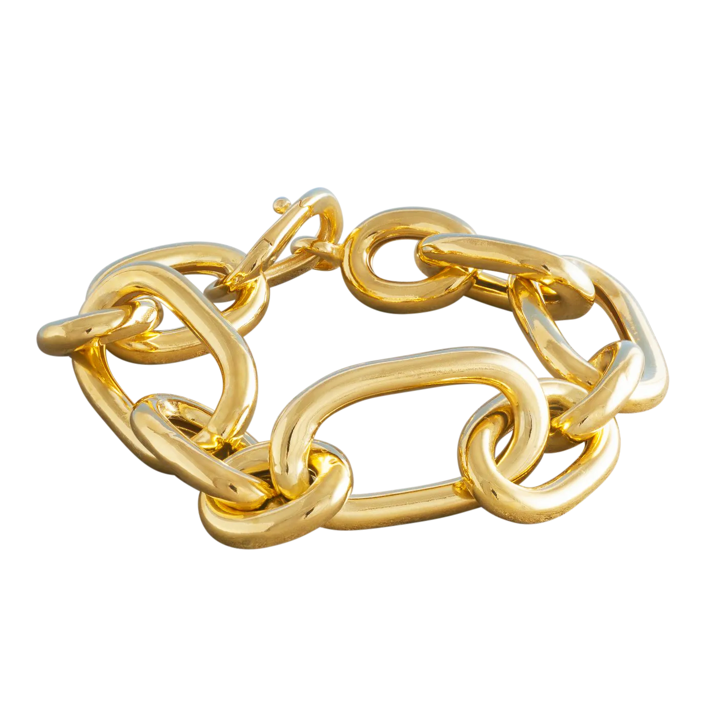 LARGE THICK GOLD CHAIN BRACELET