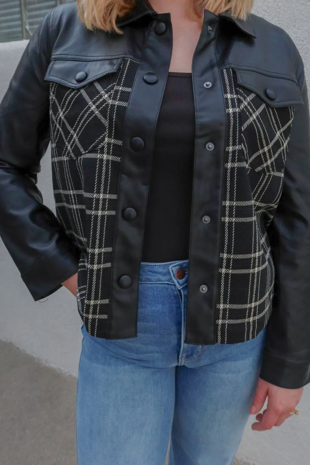 Liverpool Black Shirt Jacket With Blocking