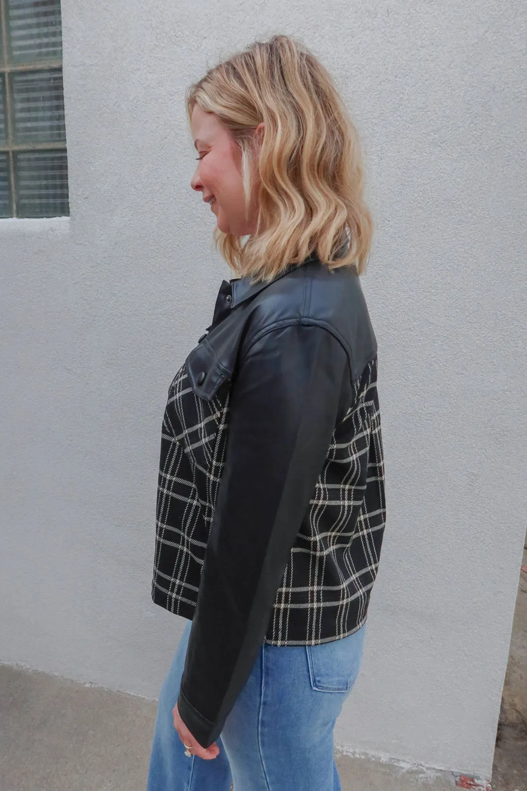 Liverpool Black Shirt Jacket With Blocking