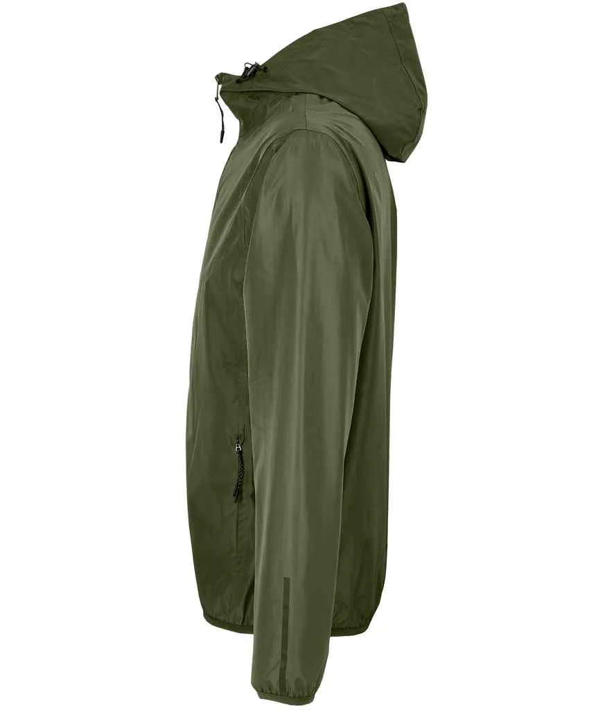 NEOBLU Unisex Andrea Waterproof Windbreaker Jacket | Deep Khaki