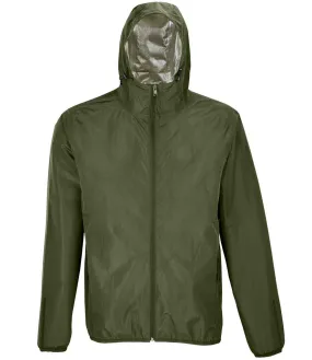 NEOBLU Unisex Andrea Waterproof Windbreaker Jacket | Deep Khaki