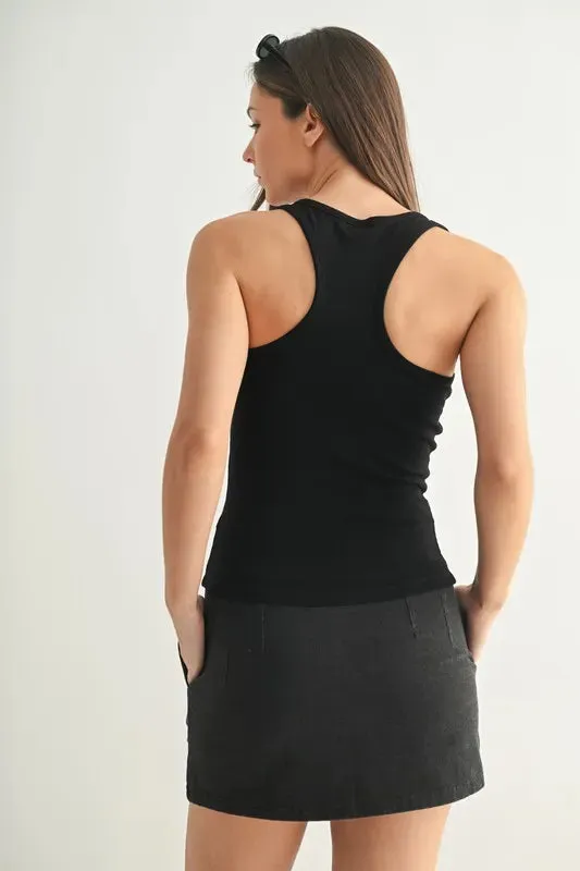 ONLINE EXCLUSIVE MONO B Slim Fit Scoop Neck Tank