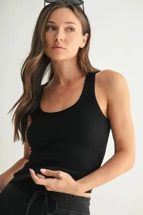 ONLINE EXCLUSIVE MONO B Slim Fit Scoop Neck Tank