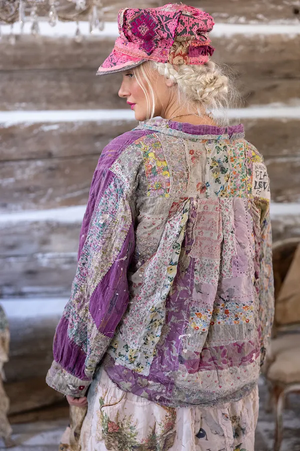 PATCHWORK BAISHAN OVER SHIRT - TOP 1693