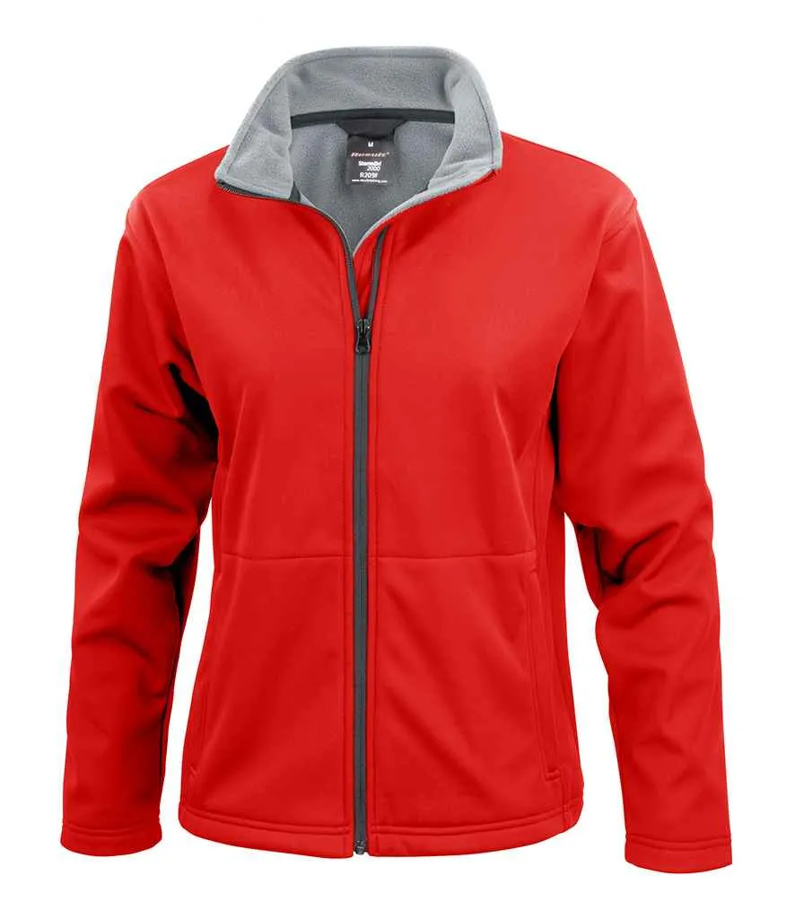 Result Core Ladies Soft Shell Jacket | Red