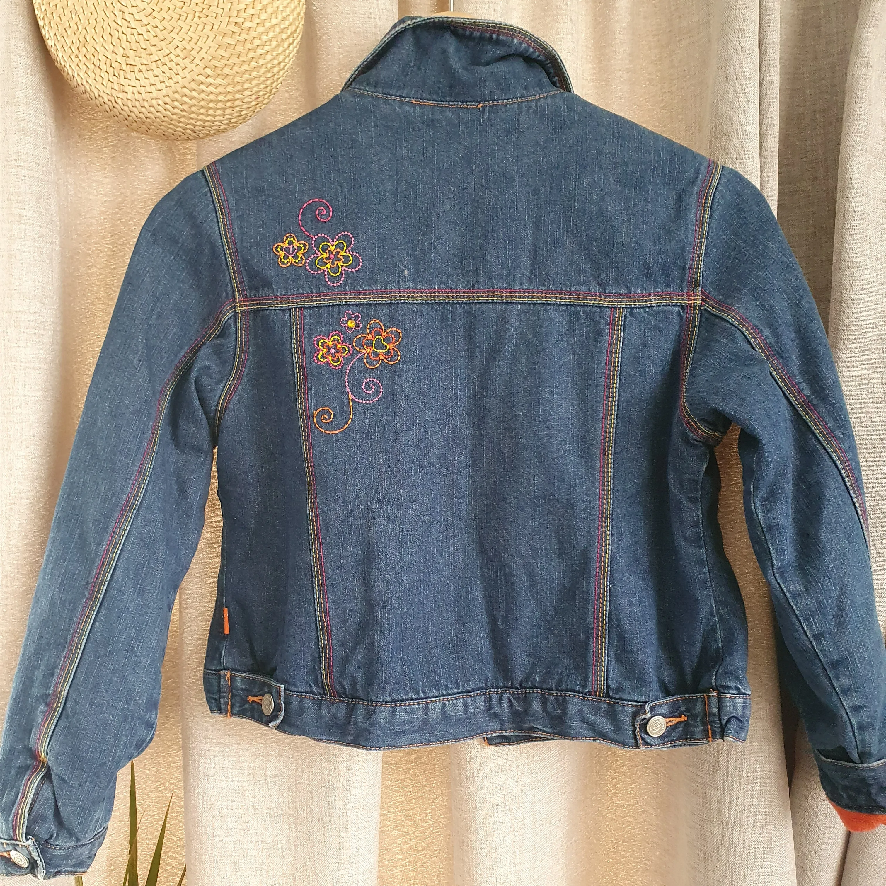 Retro Pumpkin Patch Denim Jacket (11y) *SALE