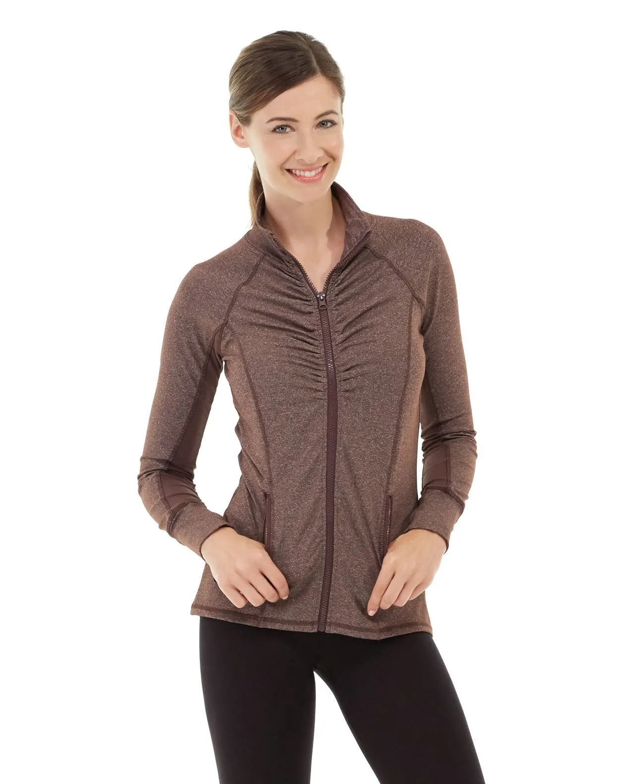 Riona Full Zip Jacket-M-Brown
