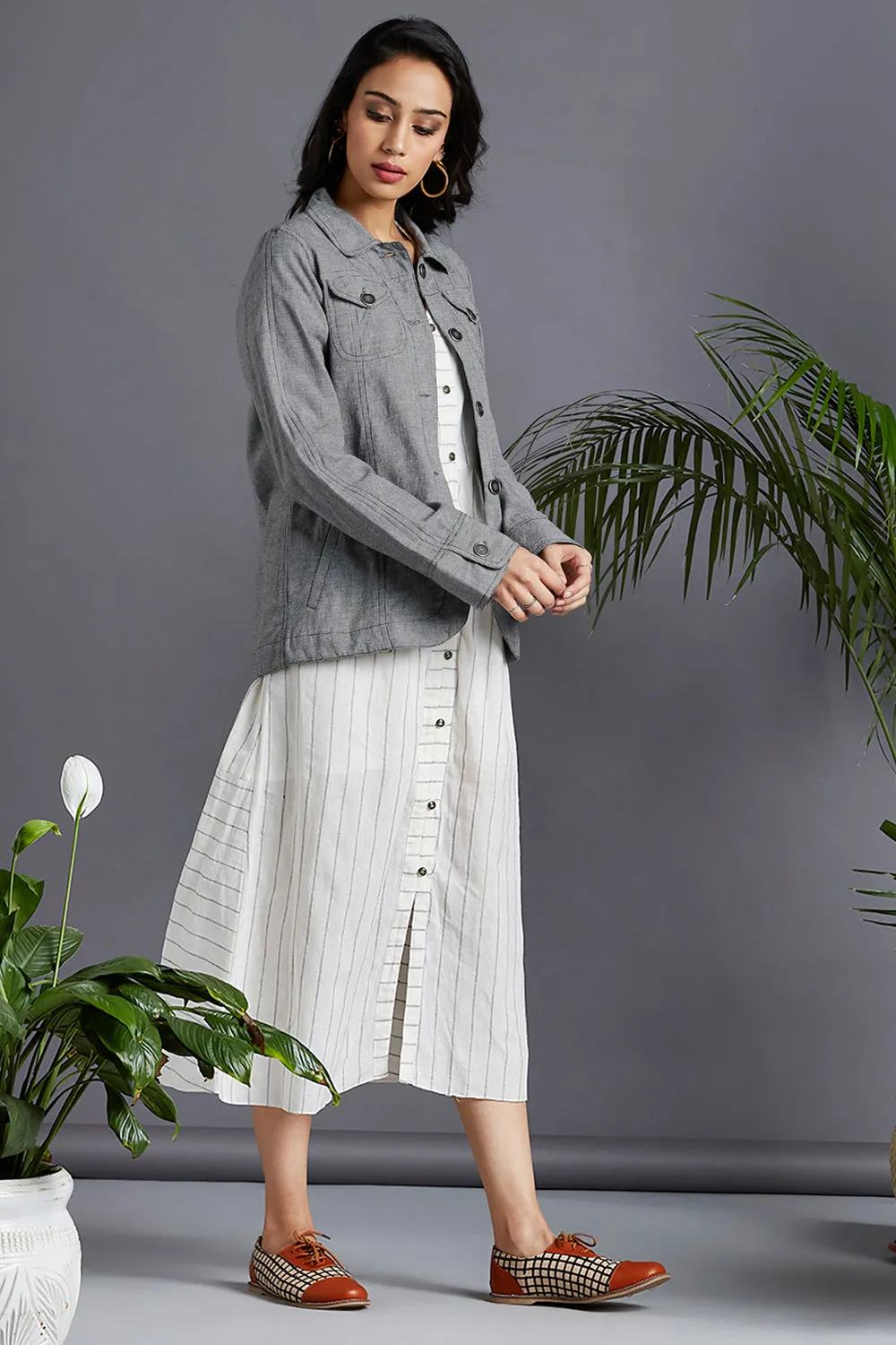 short button down jacket - onyx & voyages