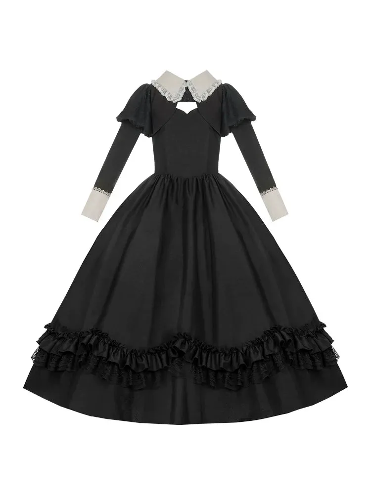Sleeves Symphony Suspended Jacket Dress Gothic Night Short Long