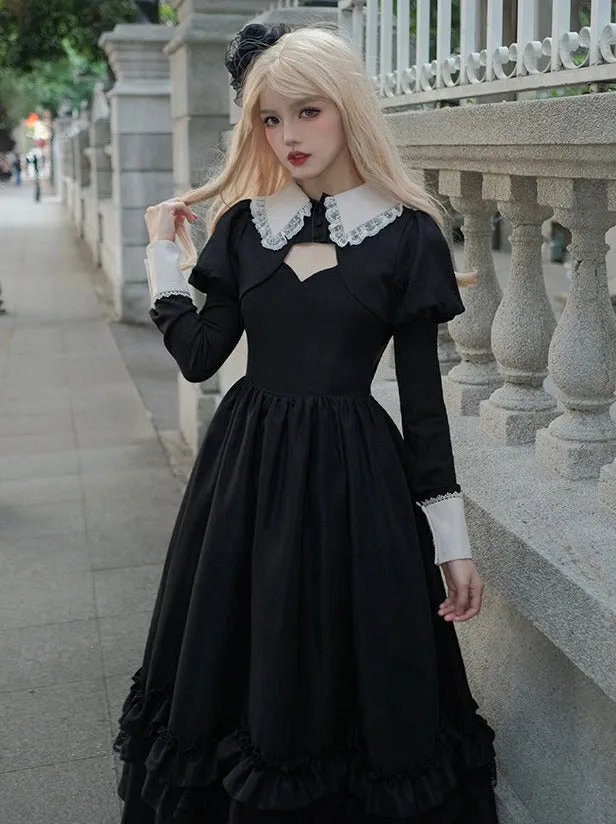 Sleeves Symphony Suspended Jacket Dress Gothic Night Short Long