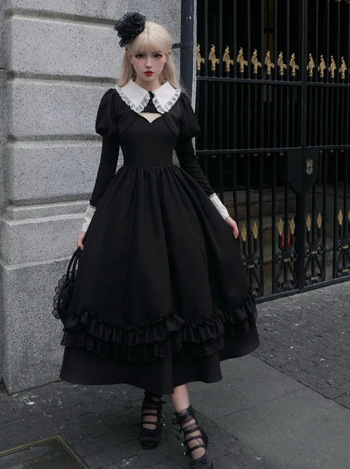 Sleeves Symphony Suspended Jacket Dress Gothic Night Short Long