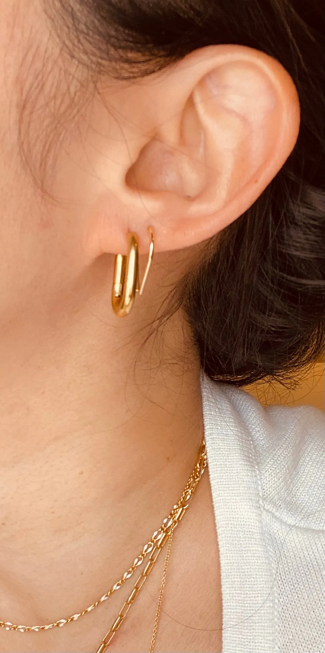 Thick Gold Hoops