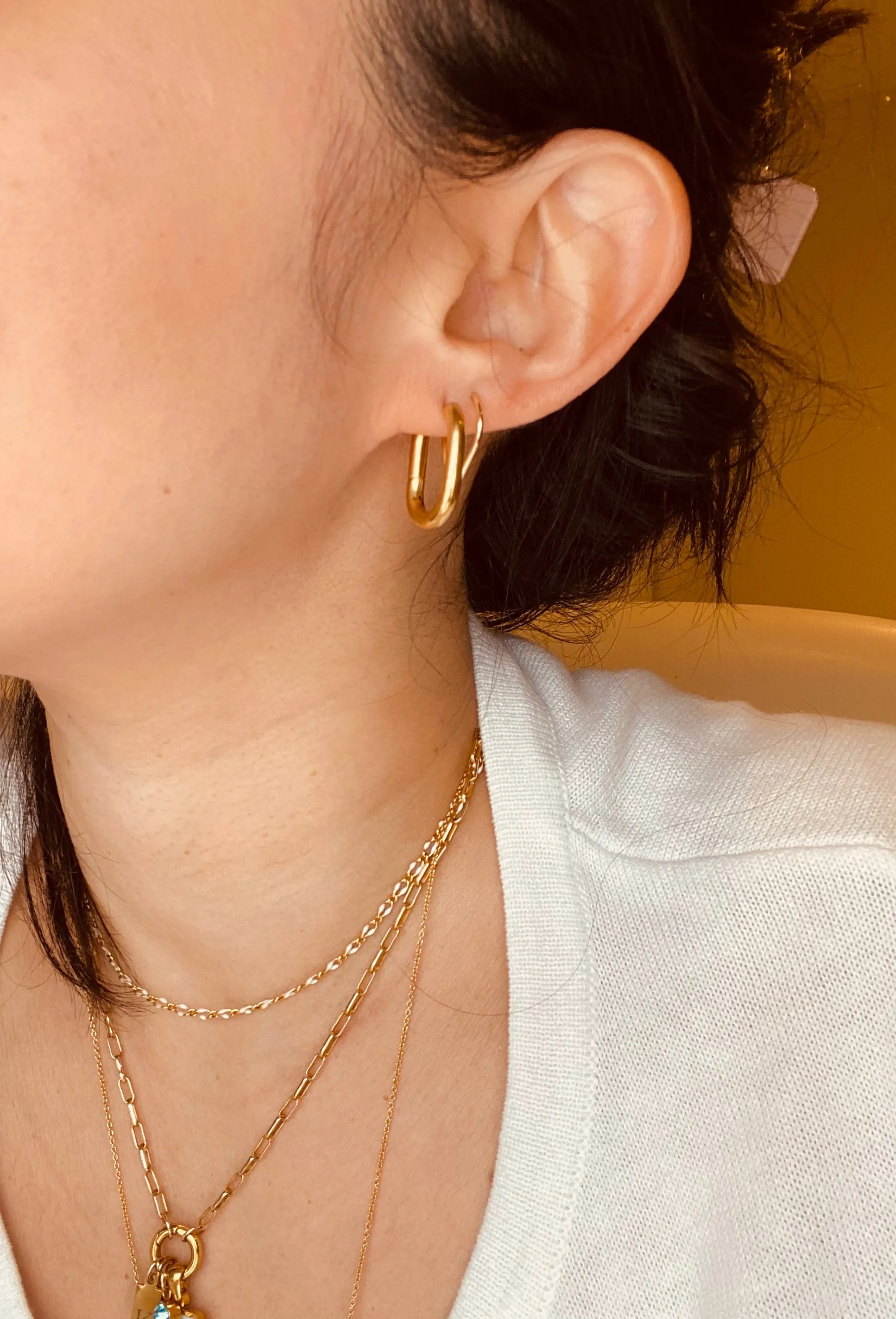 Thick Gold Hoops
