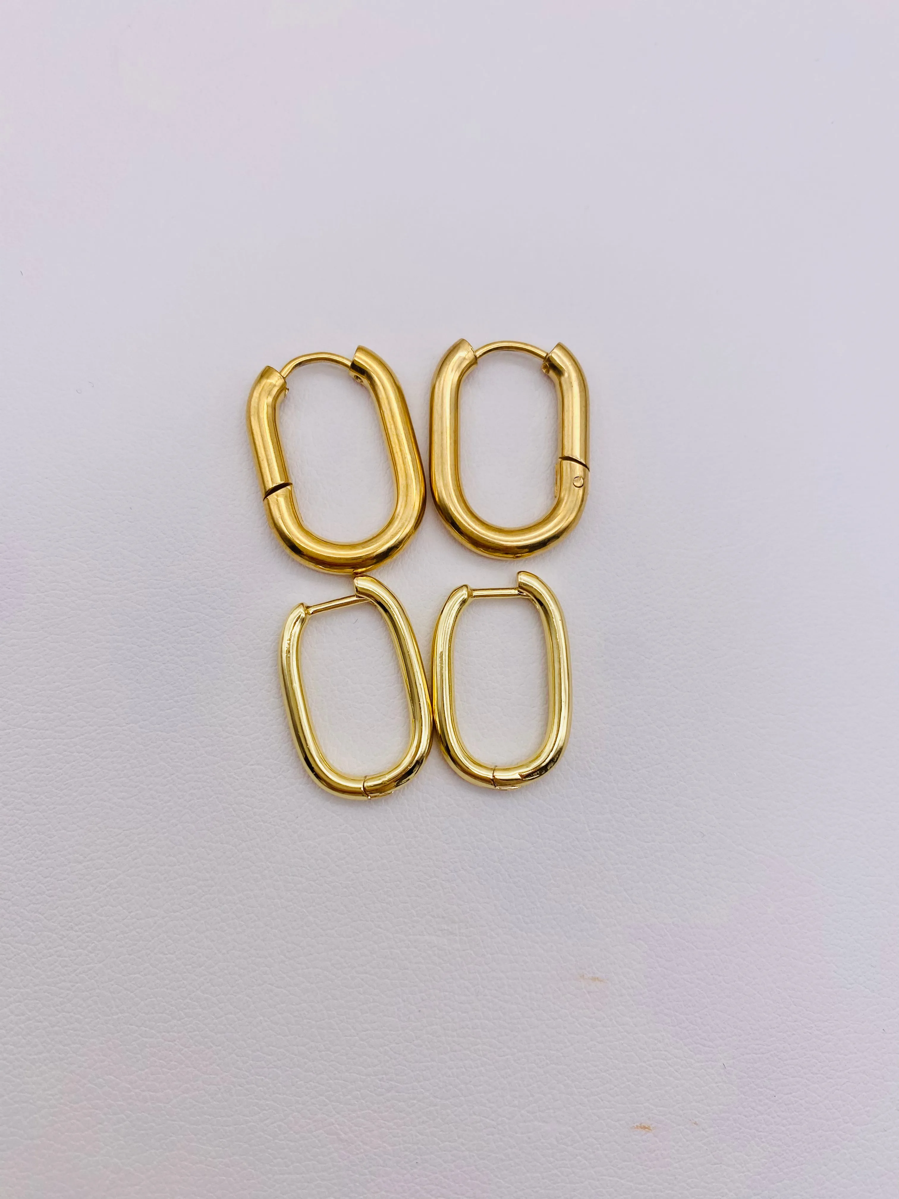 Thick Gold Hoops