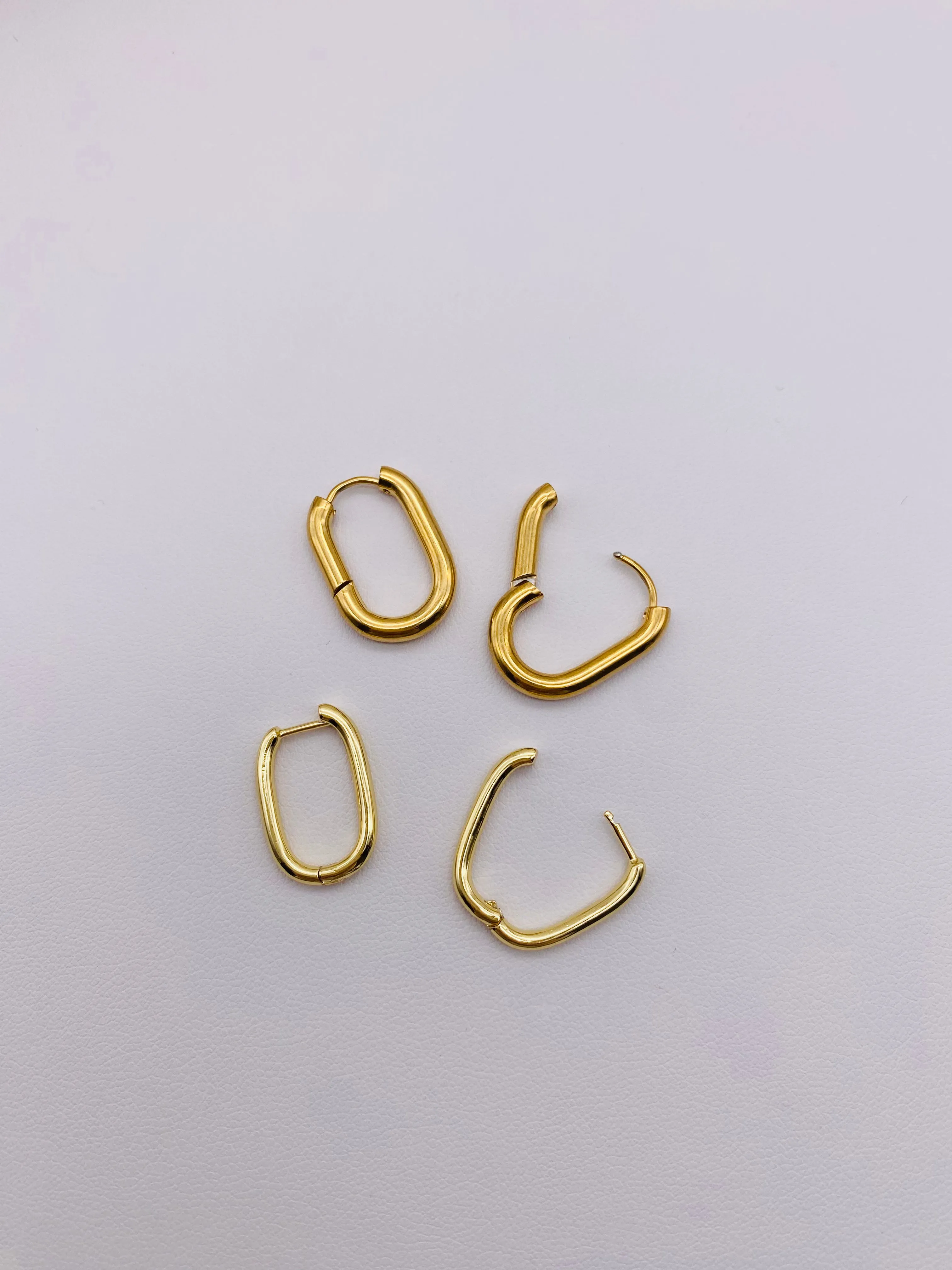 Thick Gold Hoops