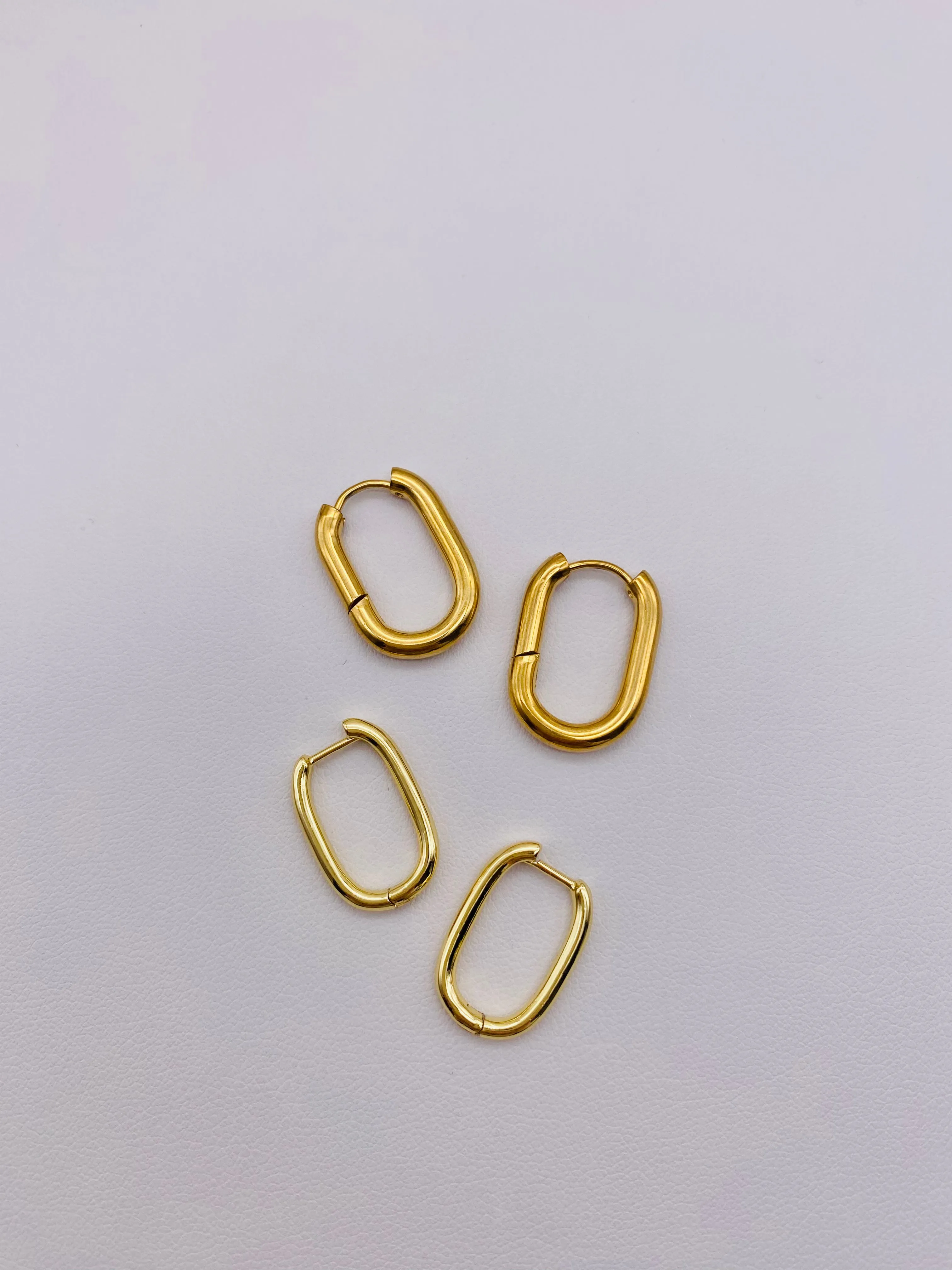 Thick Gold Hoops