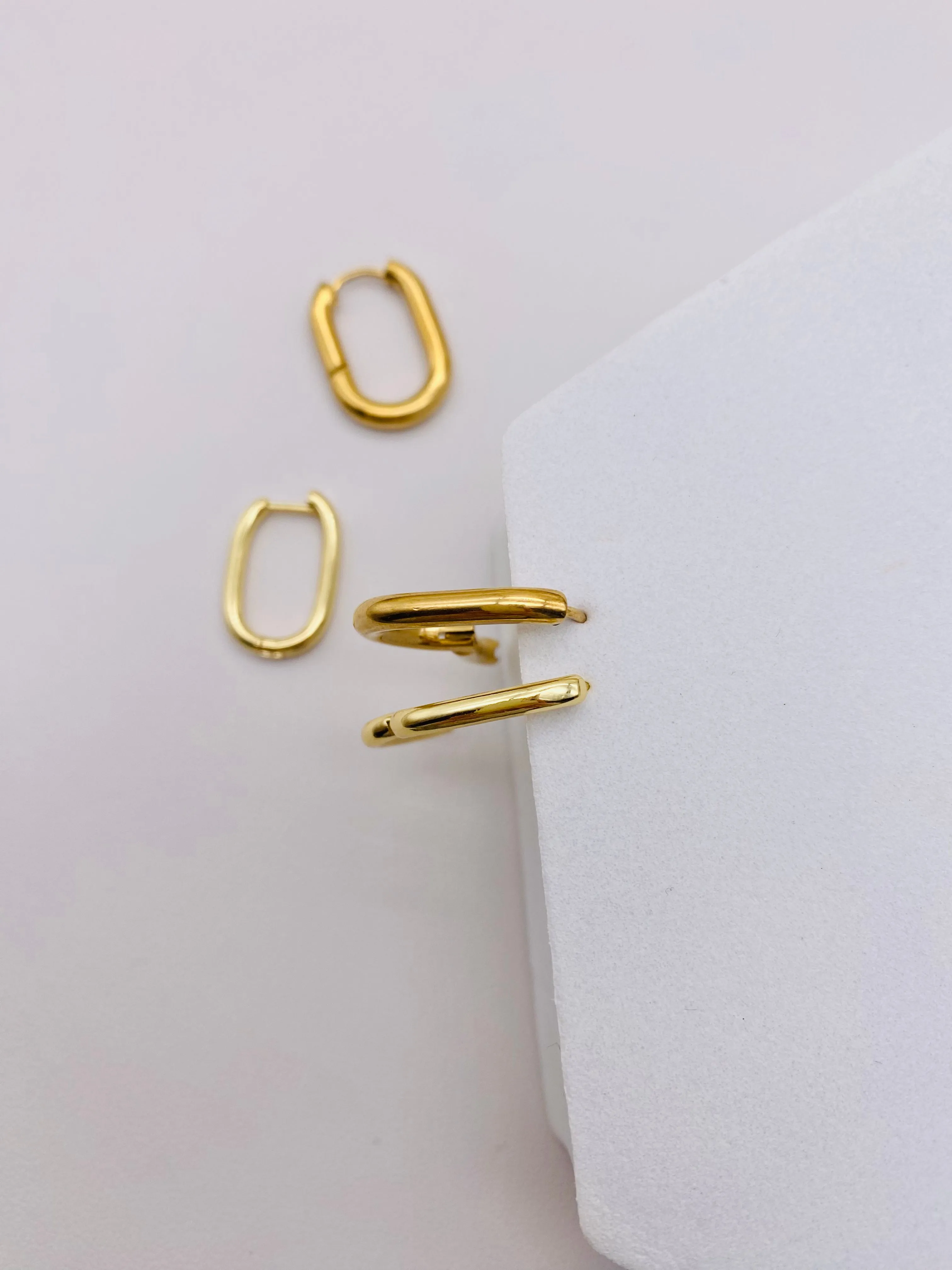 Thick Gold Hoops