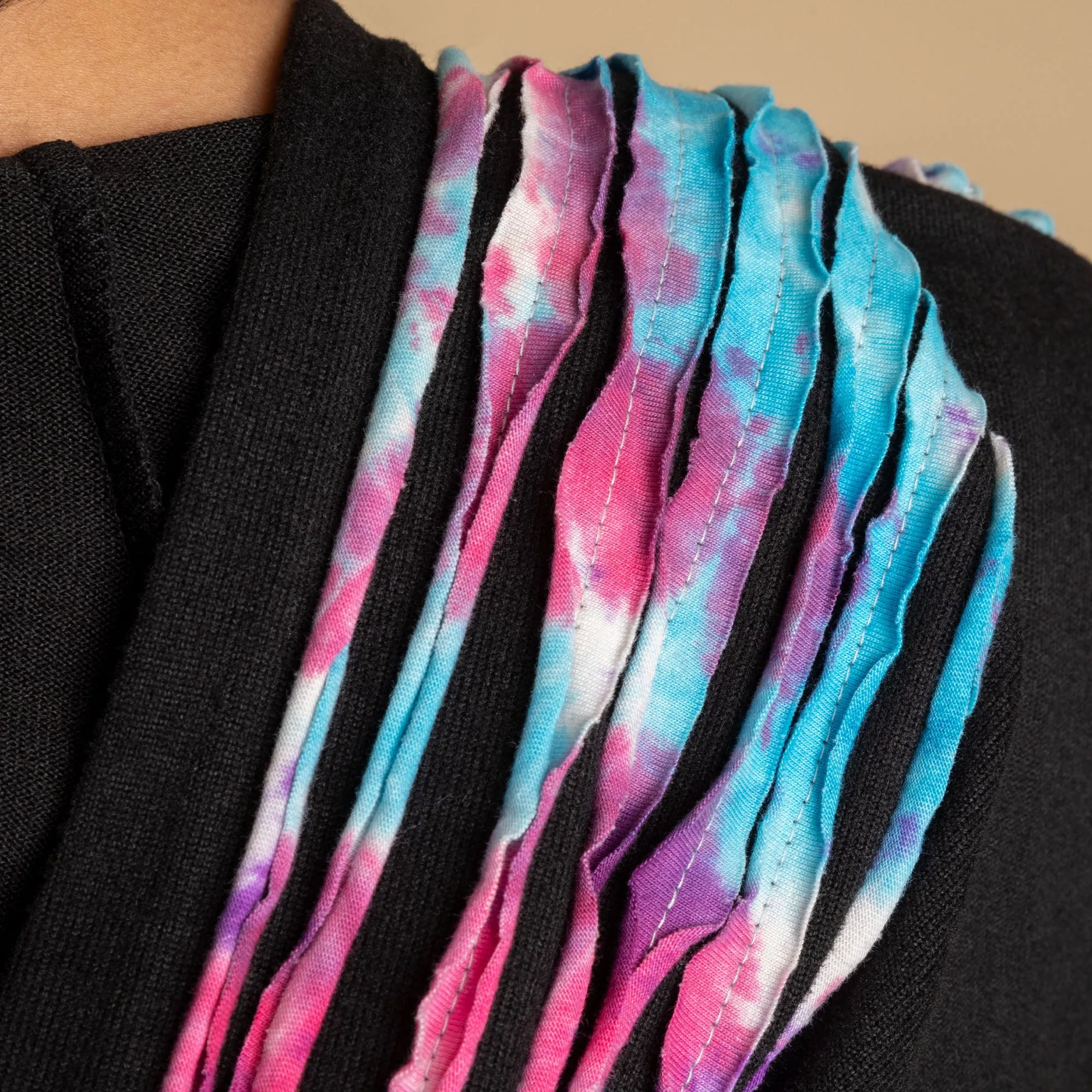 Tie-Dye Stripe Handmade Lightweight Jacket