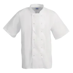 Whites Boston Unisex Short Sleeve Chefs Jacket White M - B250-M