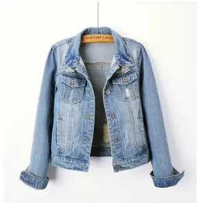 Women Boyfriend Denim Jacket